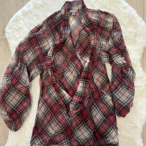 Tristan Plaid Blouse